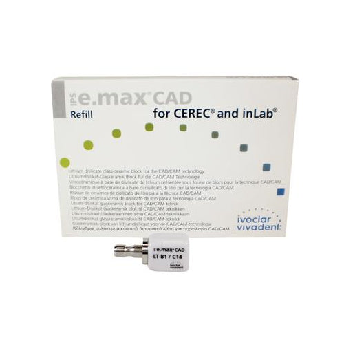 Vivadent Ivoclar IPS e.max CAD CEREC Blocks InLab 5/Pk Vivadent Ivoclar IPS e.max CAD CEREC Blocks InLab 5/Pk